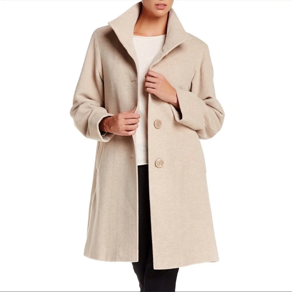 Cinzia Rocco Due Alpaca Wool Button Coat Jacket Long 14 - Picture 13 of 13